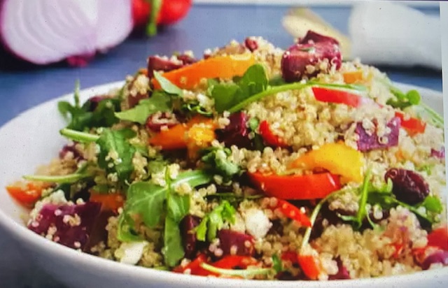 Quince and Roast Veggie Salad